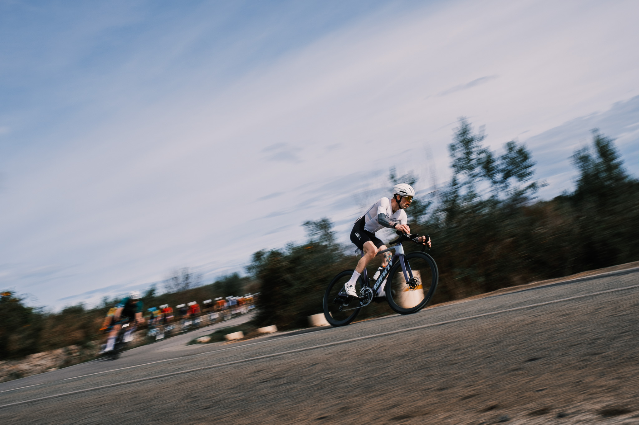 Endurance athlete racing